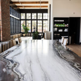 Granite countertop in a Baton Rouge kitchen, featured in STONE’s granite maintenance tips guide