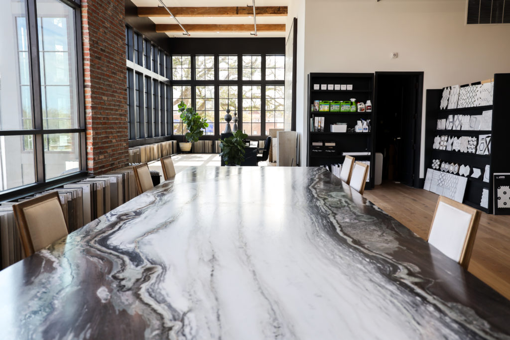 Granite countertop in a Baton Rouge kitchen, featured in STONE’s granite maintenance tips guide